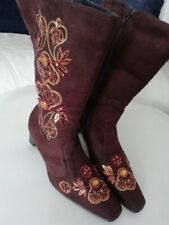 Women brown embroidered for sale  BASILDON