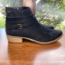 Botas ROXY Chandler para mujer 9 negras gamuza con correa occidental botines al tobillo zapatos segunda mano  Embacar hacia Argentina