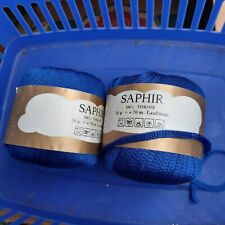 Saphir bändchengarn blau gebraucht kaufen  Contwig