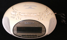 Sony Dream Machine CD Player Cream Compact Retro Radio Record Stereo Alarm  for sale  Shipping to Canada