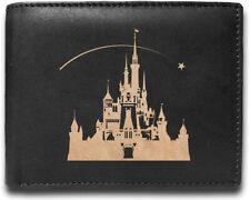 Billetera láser de cuero siluetas del castillo de Walt Disney Studios Walt Disney, usado segunda mano  Embacar hacia Argentina
