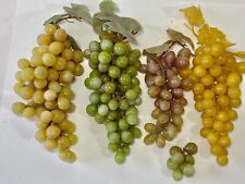 4 aglomerados de uvas artificiais de borracha multicoloridos retrô vintage, usado comprar usado  Enviando para Brazil