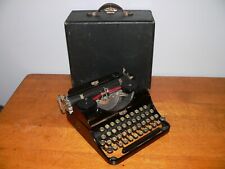 Máquina de escribir manual portátil Royal Junior 1936 negra brillante con estuche segunda mano  Embacar hacia Argentina