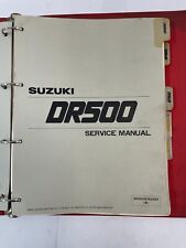 Usado, FABRICANTE DE EQUIPOS ORIGINALES Suzuki DR500 SP500 Manual de servicio en carpeta Suzuki con suplementos 1981-83 segunda mano  Embacar hacia Argentina