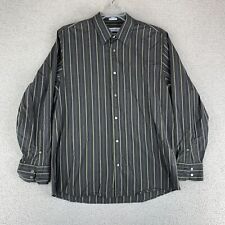 Camisa masculina Calvin Klein ajuste moderno com botões tamanho grande manga longa listrada comprar usado  Enviando para Brazil