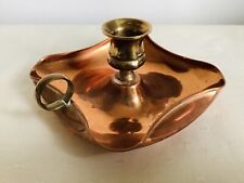 Candlestick Go To Bed Vintage Copper & Brass  Arts & Crafts 185 grams for sale  Shipping to South Africa