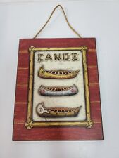 Wooden Sign Canoe Boat Fishing Home Rustic Wood Decor Youngs INC - 10"X8" for sale  Shipping to South Africa