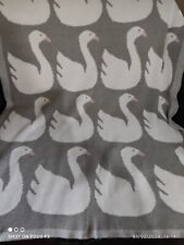 Swan baby blanket. for sale  LONDON