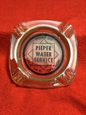 Vintage 1950s York,Nebraska Ashtray Pieper Water Service Phone 810 for sale  Shipping to South Africa