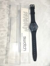 Swatch Watch Vintage 6312 P 755 Black by Swatch Mint with papers in case for sale  Shipping to South Africa