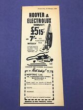 Aspiradoras Hoover Electrolux anuncio impreso original 1954 segunda mano  Embacar hacia Argentina