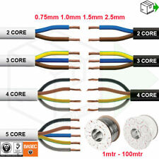 Usado, Cable flexible negro 2 núcleos - 5 núcleos cable eléctrico redondo 0,5 mm - 2,5 mm 240 V segunda mano  Embacar hacia Mexico