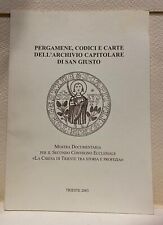 Pergamene codici carte usato  Trieste