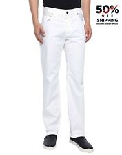 Sugerowana cena detaliczna 450€ GIORGIO ARMANI Proste spodnie W40 Białe logo Naszywka Made in Italy, używany na sprzedaż  Wysyłka do Poland