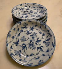 Platos vintage de pan/ensalada/postre japonés azul y blanco. 6,5"." Juego de 6 segunda mano  Embacar hacia Argentina