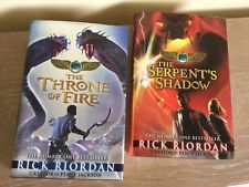 rick riordan throne of fire and serpents shadows first edition hardback books for sale  LOWESTOFT