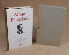 Pleiade album baudelaire d'occasion  Beaurieux
