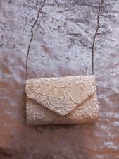 Ivory lace clutch for sale  LEEK