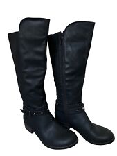 Botas altas para mujer Arizona Jeans Co. 7,5M negras tachonadas a la rodilla segunda mano  Embacar hacia Argentina