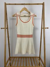 VTG 60s Quantum Tennis Varsity Country Club Nautical Collar Shift Dress Size S segunda mano  Embacar hacia Mexico