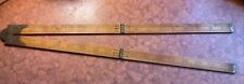 Antique Folding Wood And Brass 36 Inch Ruler Carpentry for sale  Shipping to South Africa