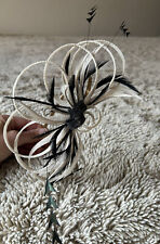 Champagne black fascinator for sale  KELSO