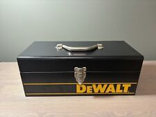 Used, Mint!  Dewalt Tool Metal Case ONLY Black & Yellow Saw Utility Box Steel w/Handle for sale  Shipping to South Africa