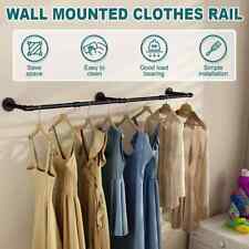 180cm Wall Mounted Clothes Rail Vintage Style Made from Industrial Pipe Fittings for sale  Shipping to South Africa