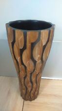Wood vase. vase d'occasion  Fayence