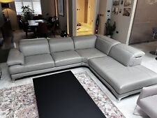 Natuzzi grey leather for sale  ENFIELD