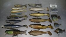 16 Mega Bait 6" Charlie, Storm Wild Eye, Castaic 7" Swimbaits, Little Creeper, B, usado comprar usado  Enviando para Brazil