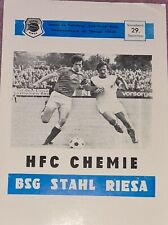 1979/80 DDR Oberliga BSG Stahl Riesa - Hallescher FC, gebraucht gebraucht kaufen  Jena