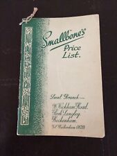 Smallbone price list for sale  BRIDGWATER