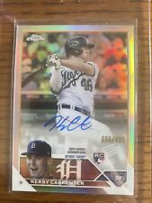 2023 Topps Chrome Kerry Carpenter RC Refractor Auto /499 DETROIT TIGERS for sale  Shipping to South Africa