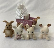 Lote de 5 bonecos de carrinho de bebê roxo Sylvanian Families Calico Critters comprar usado  Enviando para Brazil