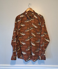 Camisa masculina manga longa North River Outfitters peixe grande esporte marrom 48 canais x 30 L comprar usado  Enviando para Brazil