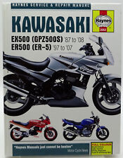 Kawasaki EX500 GPZ500S 1987-2008 y ER500 ER-5 1997-2007 servicio reparación manual HB, usado segunda mano  Embacar hacia Argentina