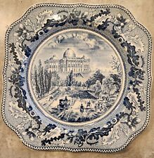 Vintage Johnson Bros Historic America The Capitol at Washington 7 1/2”Blue Plate for sale  Shipping to South Africa