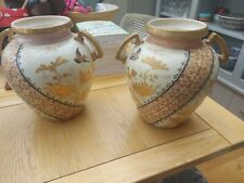 Pair satsuma vases for sale  OSWESTRY