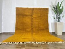 Tapete vintage Beni Ourain tapete amarelo berbere marroquino feito à mão tapete boho de lã comprar usado  Enviando para Brazil