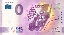 0€ ZERO EURO SOUVENIR BANCONOTA UFFICIALE ITALIA 2021 - GP ITALY MONZA usato  Valvestino