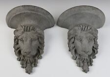 Pair lion head for sale  Shipping to Ireland