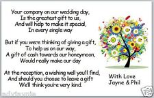 Wedding poem cards for sale  MOLD