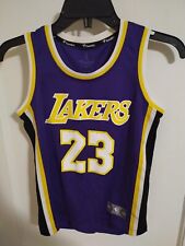Camiseta deportiva de Fanatics Los Angeles Lakers LeBron James #23 talla juvenil (S) púrpura, usada en excelente condición segunda mano  Embacar hacia Mexico