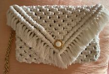 pochette clutch bianca usato  Firenze