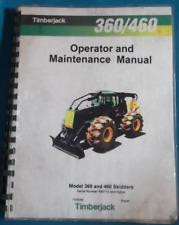 TIMBERJACK 360 460 SKIDDER OPERATION & MAINTENANCE MANUAL BOOK S/N 985713-UP, used for sale  Shipping to South Africa