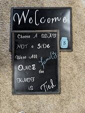 wedding chalk board signs for sale  West Terre Haute