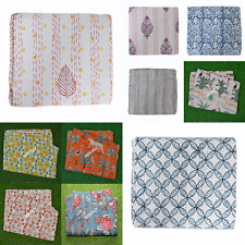 Colcha Dupla Art Kantha Estampa Floral Cobertor Reversível Algodão Lance Boêmio comprar usado  Enviando para Brazil