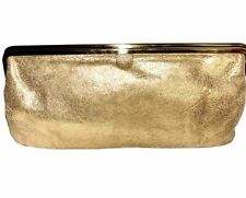 Bolsa de noite Hobo International tamanho completo couro dourado bolsa clutch comprar usado  Enviando para Brazil