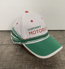 Used, Kaspersky Lab Motor Sports Baseball Hat Cap Fabric White Green Red Adjustable for sale  Shipping to South Africa